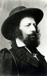 Alfred, Lord Tennyson (1809-92) fotografiert von Cundall und Donnes, 15. April 1861